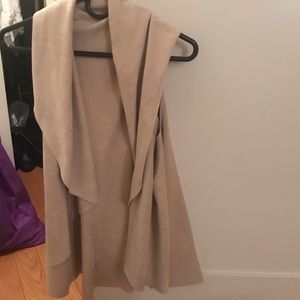 Beige/cream Suede Vest